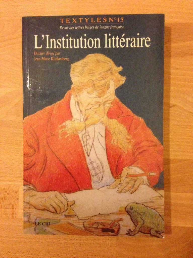 L'Institution Littéraire - Jean Marie Klinkenberg, Ophalen, Zo goed als nieuw