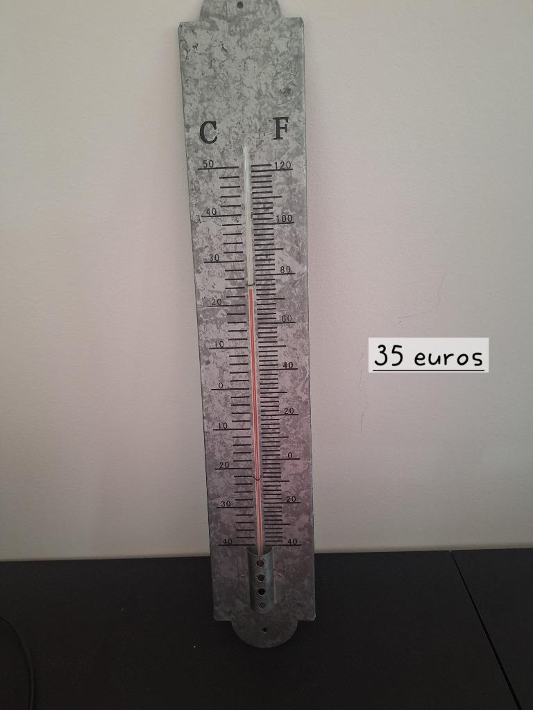 Thermomètre  mural, Enlèvement ou Envoi, Utilisé, Thermomètre Intérieur