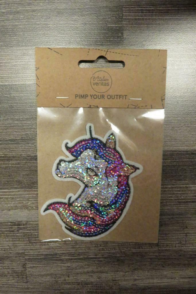 Patch glitter eenhoorn (om op stof te strijken), Hobby & Loisirs créatifs, Enlèvement ou Envoi, Neuf