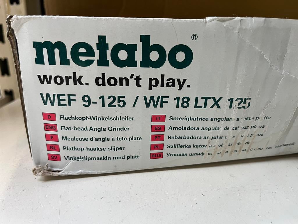 Metabo slijpmachine, nieuw!, Ophalen, Nic.debruyne@gmail.com, Overige typen, Nieuw