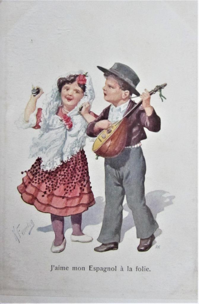 FANTASIE- KAART- KINDEREN, Verzamelen, Ophalen of Verzenden, Ongelopen, Kinderen