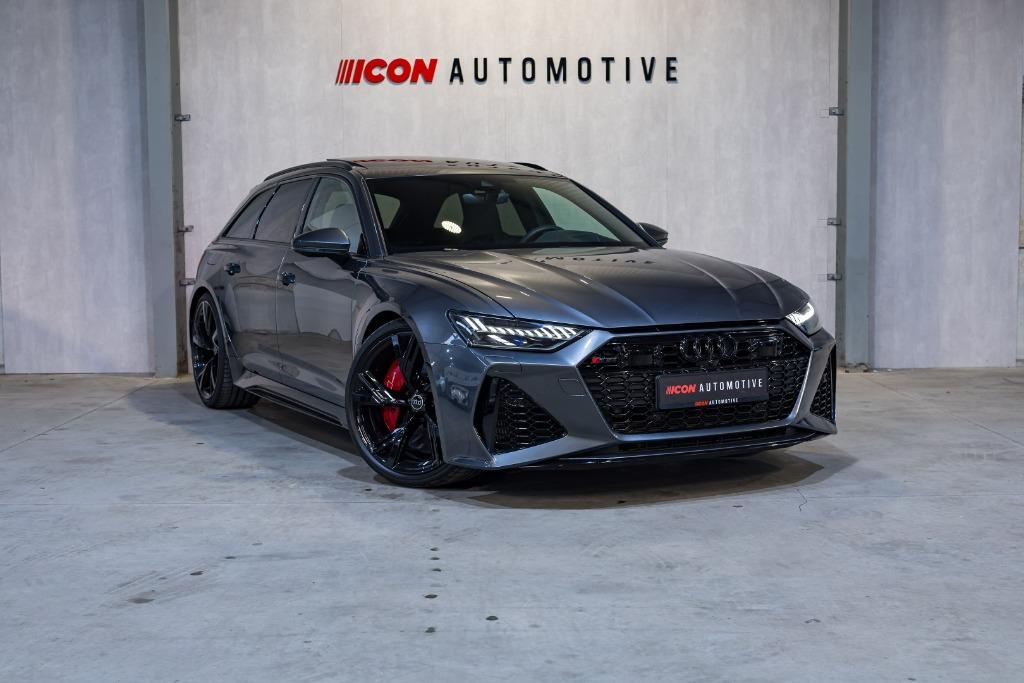 AUDI RS6 C8 AVANT - DYNAMIC+ l B&O l CERAMIC l MATRIX l PANO, Autos, Cuir, Argent ou Gris, Achat, Euro 6