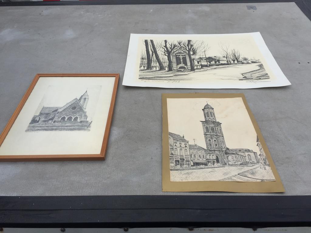 Oude pentekeningen waaronder 2 van lokeren, Ophalen