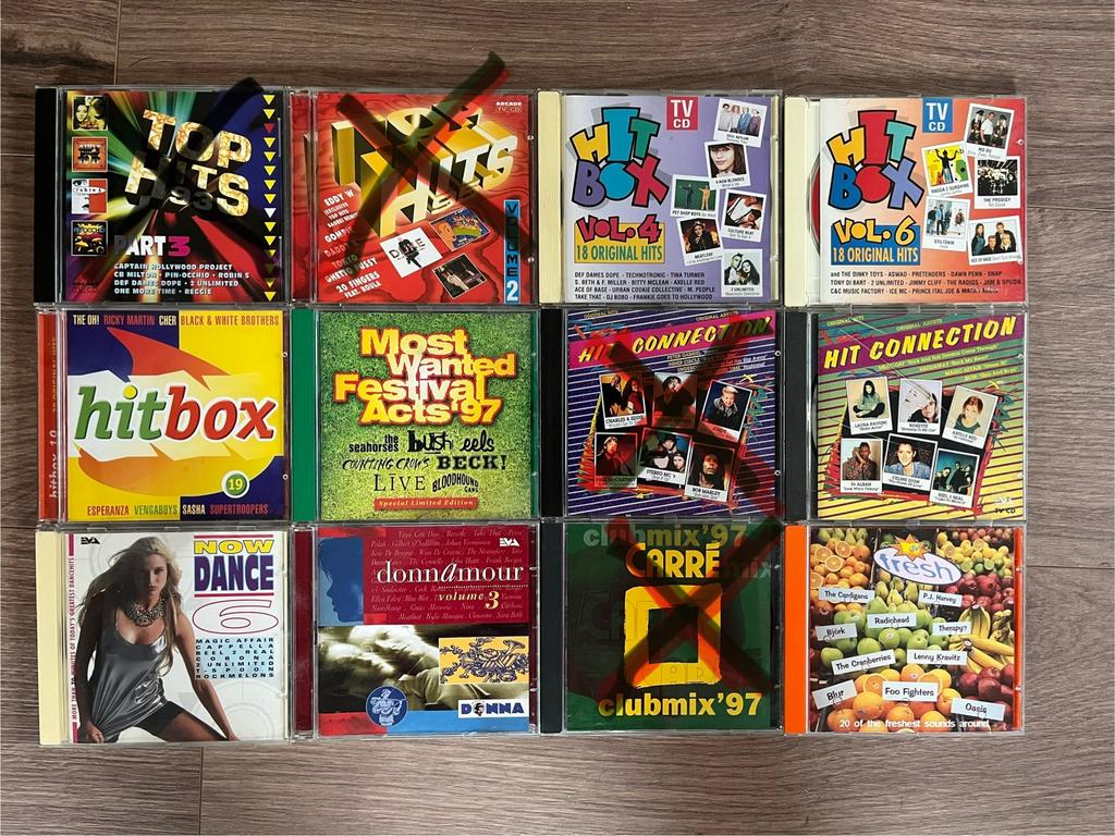 90’s compilaties - 9 CD’s - zie foto’s en omschrijving, Ophalen of Verzenden, Gebruikt