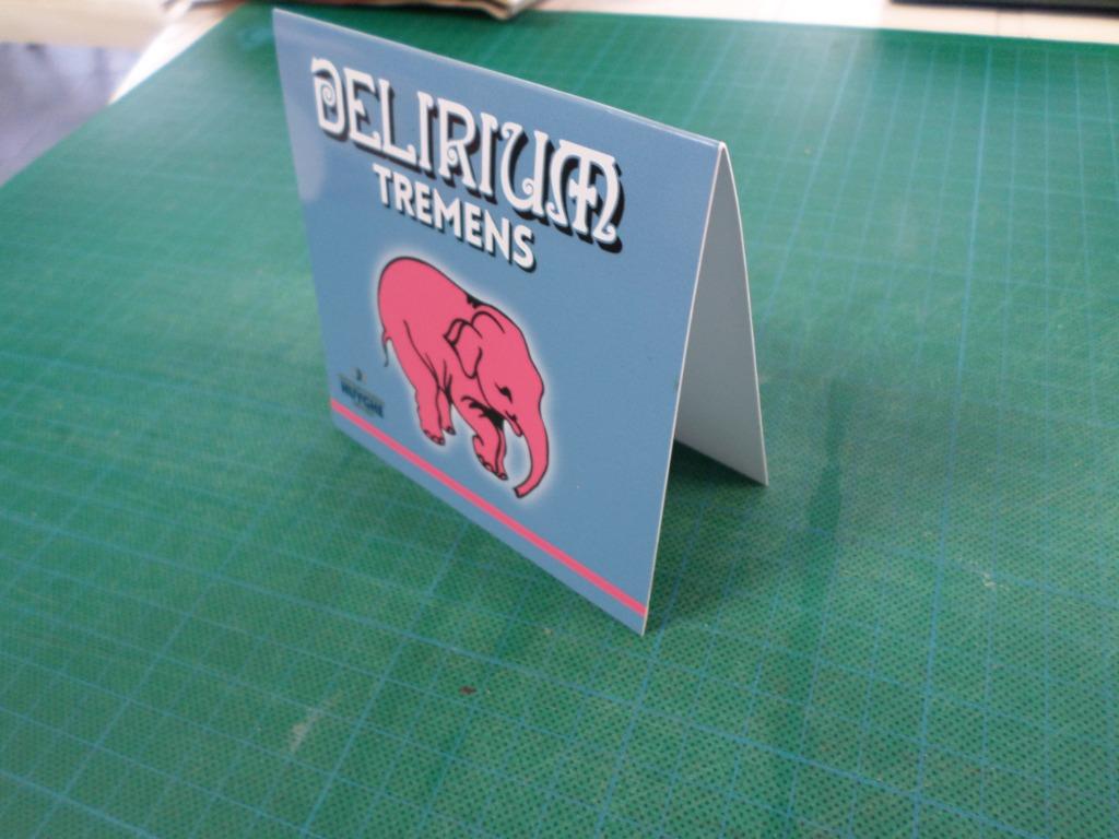 Delirium Tremens - petit carton présentoir, Verzamelen, Merken en Reclamevoorwerpen, Ophalen of Verzenden, Zo goed als nieuw, Overige typen