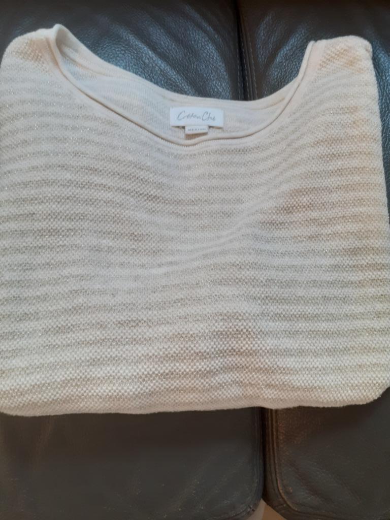 Trui dames M, Beige, Cotton Club, Gedragen, Ophalen