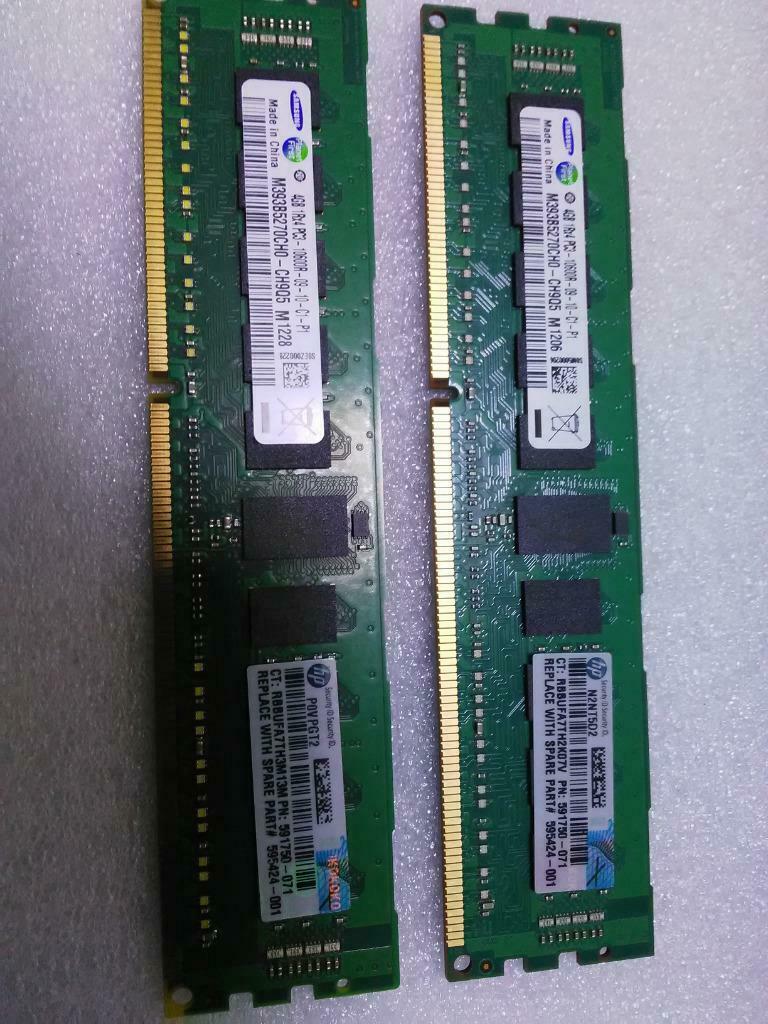 Samsung 3x4Gb PC3-10600R pour serveur, Computers en Software, Gebruikt, Server, DDR3, Ophalen of Verzenden