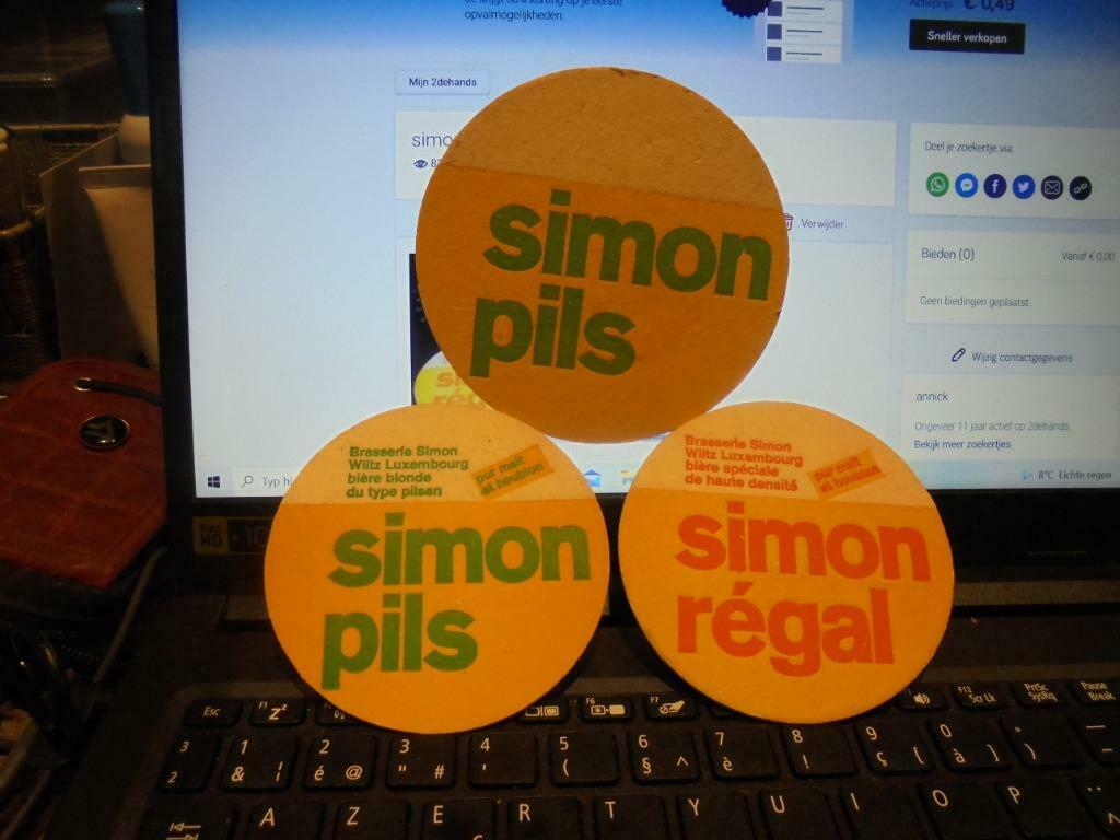 Simon Régal, Collections, Marques de bière, Enlèvement ou Envoi, Comme neuf, Sous-bock, Autres marques