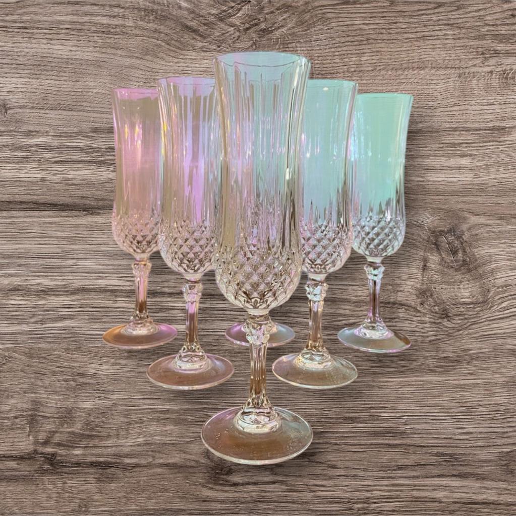 flûtes à champagne en cristal Longchamp, Ophalen