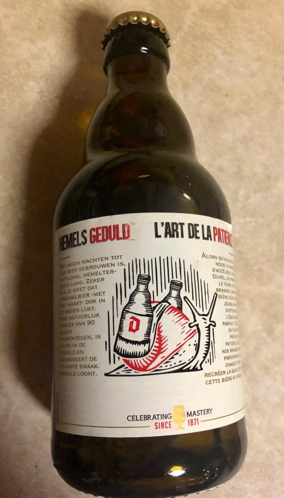 Flesje Duvel ‘Hemels geduld’, Verzamelen, Ophalen of Verzenden, Nieuw, Flesje(s), Duvel