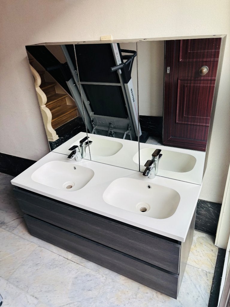 badkamers meubels met spiegel compleet en nieuw staat, Huis en Inrichting, Ophalen, 100 tot 150 cm, 100 tot 150 cm, Overige typen