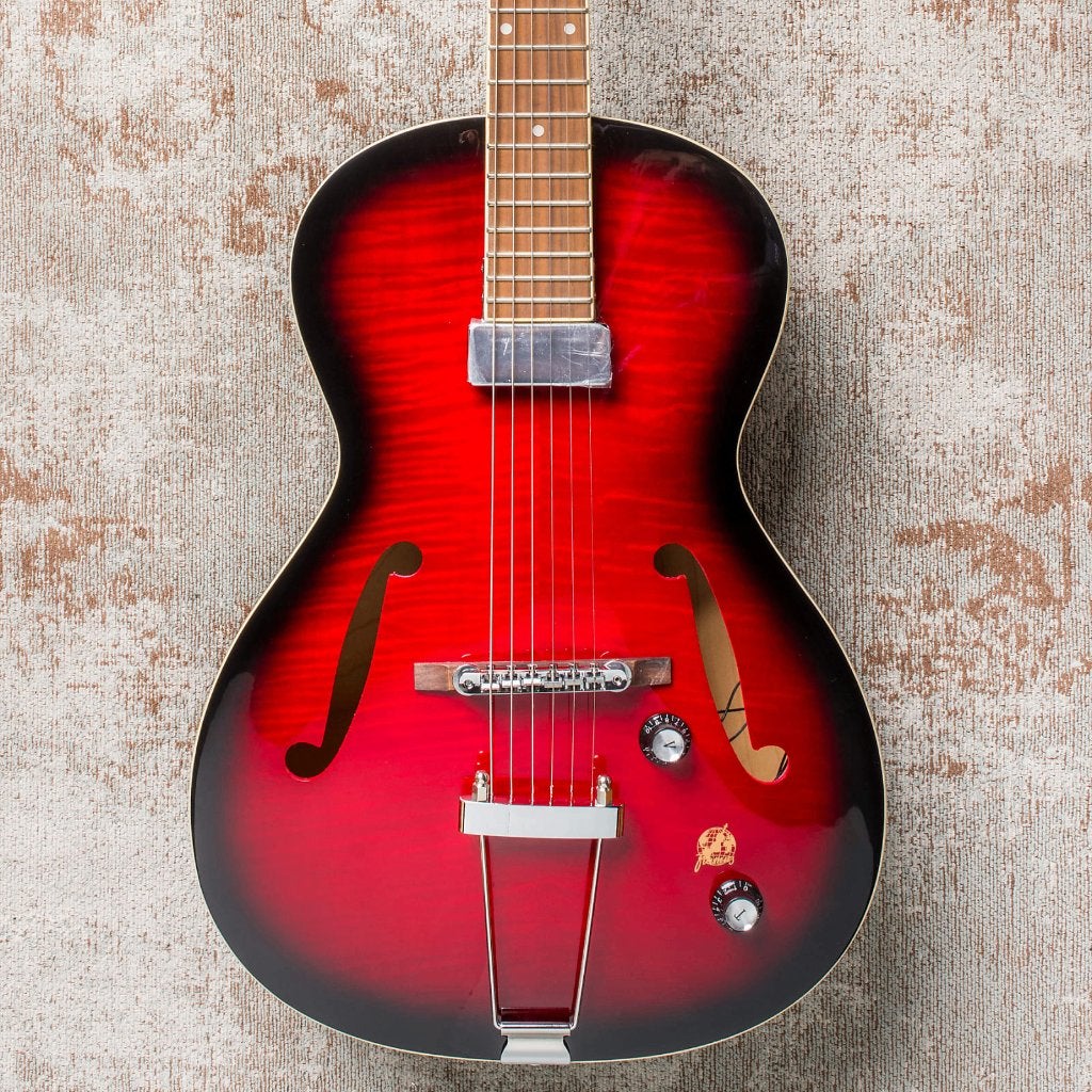 Framus Vintage Series 5/51 Studio - Burgundy Blackburst, Ophalen of Verzenden, Zo goed als nieuw, Hollow body