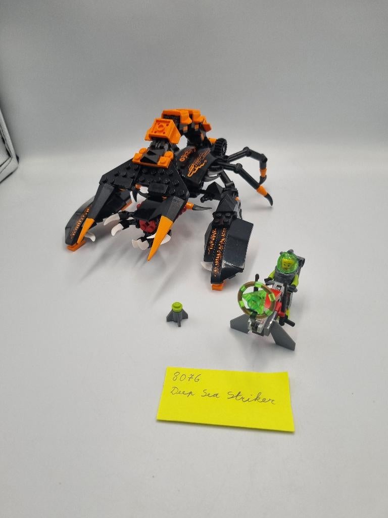 Lego Atlantis 8076 Deep Sea Striker, Complet, Overige thema's, Lego, Ensemble complet