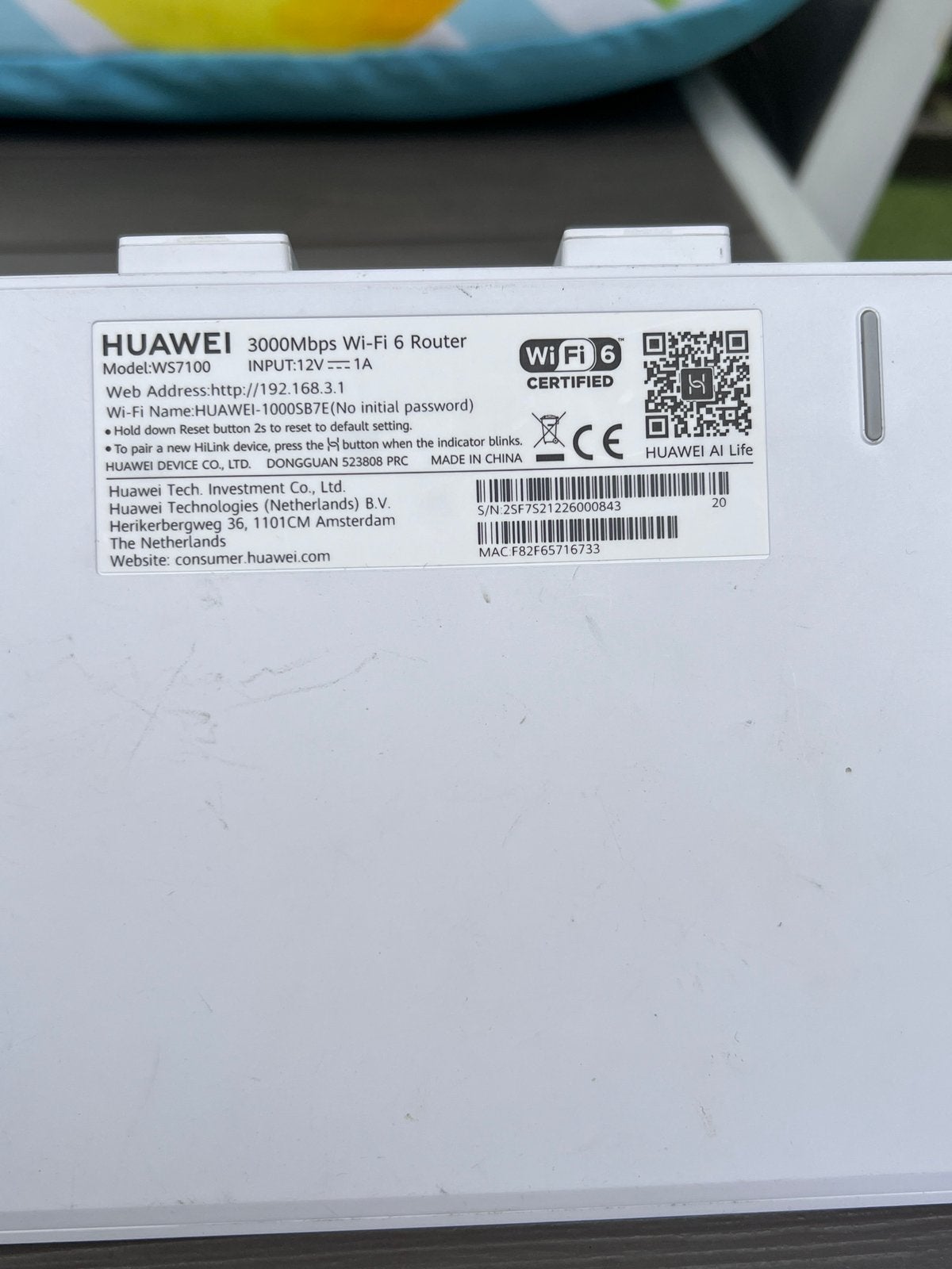 Booster Huawei WiFi 6 AX3000 (WS7100), Enlèvement, Comme neuf, Wi-Fi