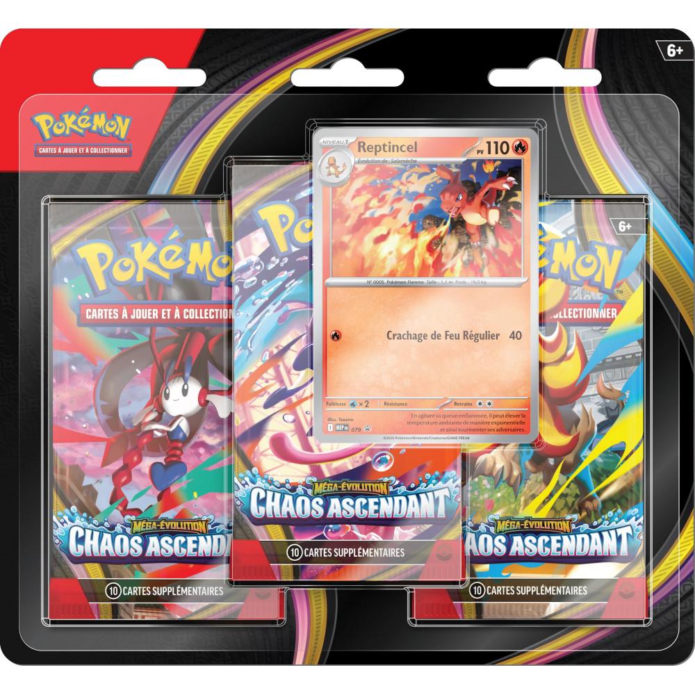 Pokemon Tripack ME04 Chaos Ascendant, Hobby & Loisirs créatifs, Jeux de cartes à collectionner | Pokémon, Enlèvement, Neuf, Booster box
