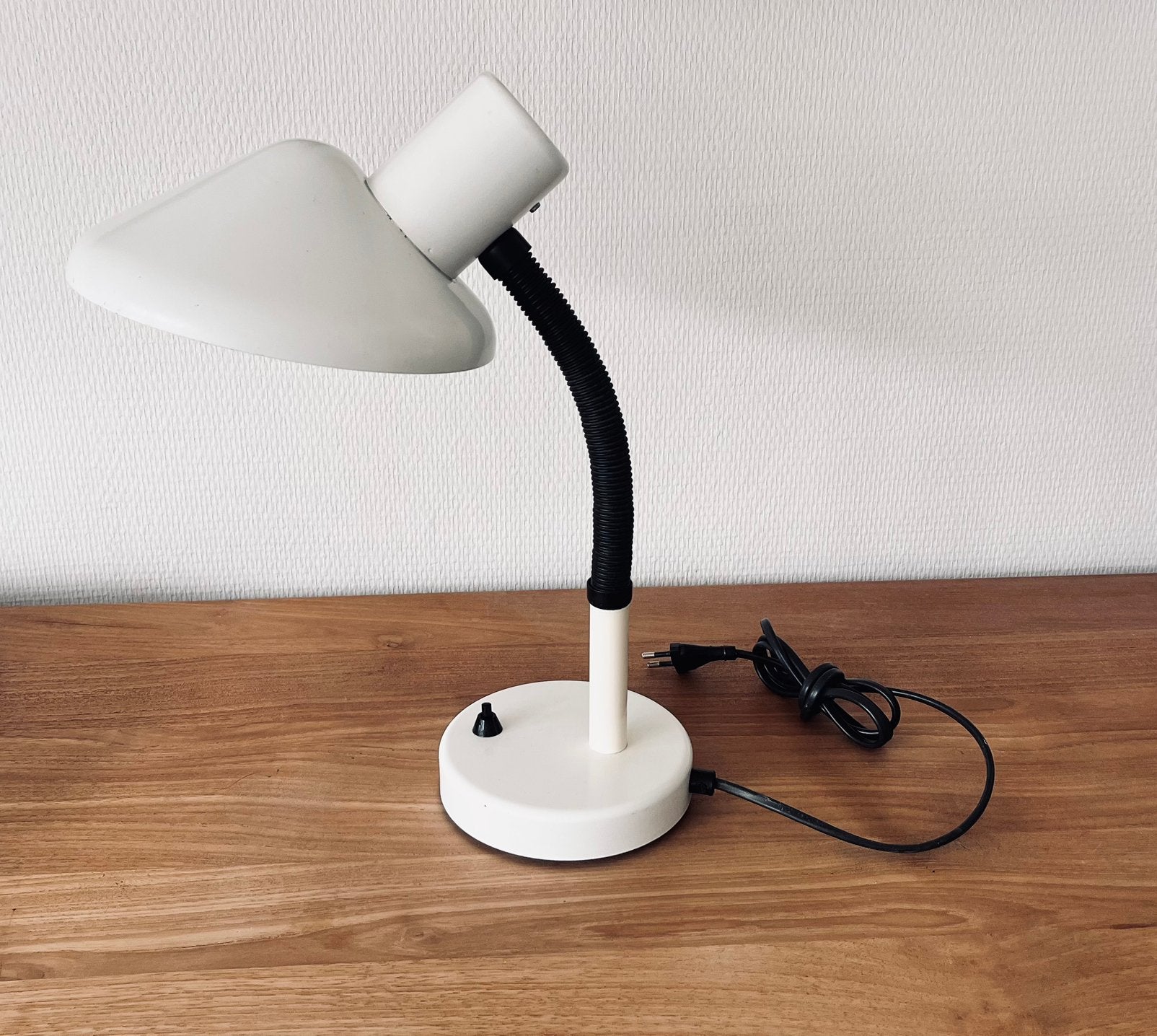 Vintage bureel, tafel lamp, Beige, Vintage, Comme neuf, Enlèvement