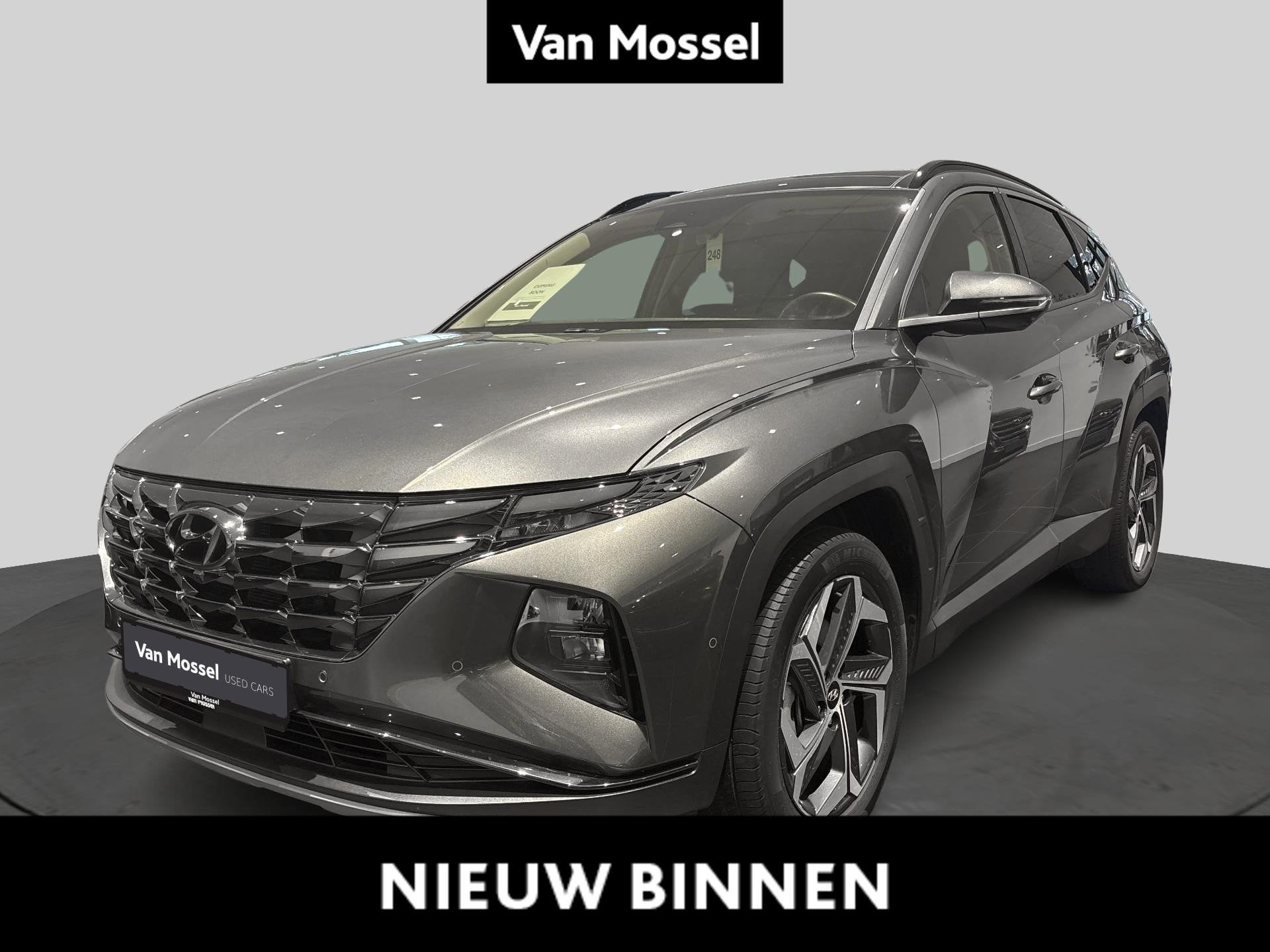 Hyundai Tucson 1.6 T-GDi Hybrid Shine (automatique), Autos, 185 kW, Argent ou Gris, Entreprise, Carnet d'entretien
