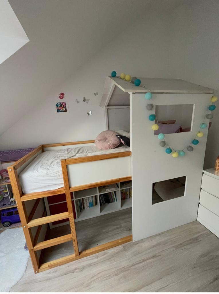 Magnifique lit cabane enfant sur structure IKEA, Kinderen en Baby's, Kinderkamer | Stapelbedden en Hoogslapers, Ophalen, Gebruikt