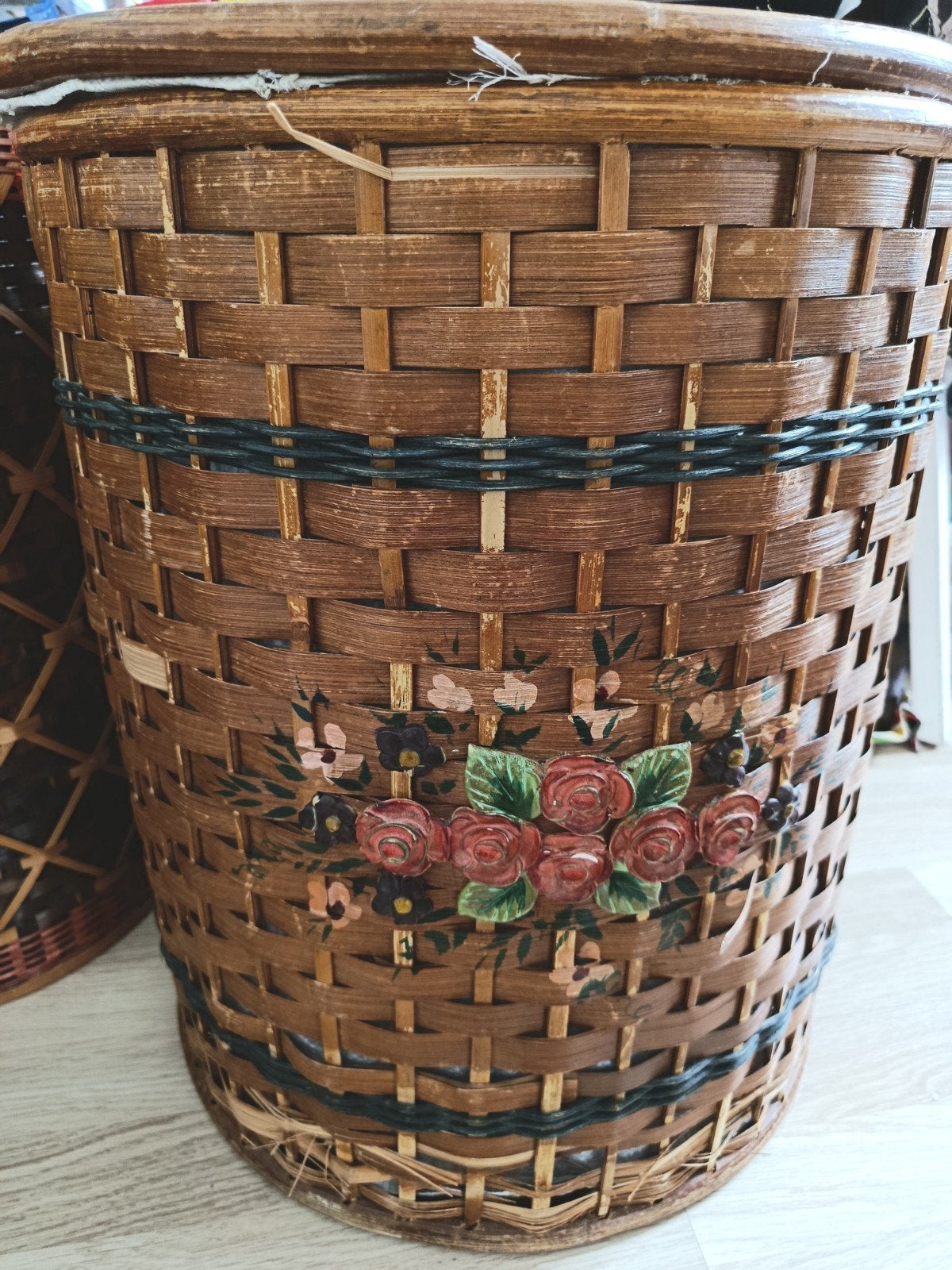Panier à linge 'vintage', H.51, Ophalen, Gebruikt, Mand, Handgemaakt