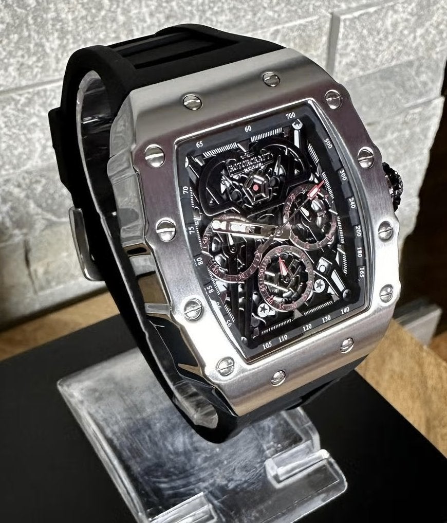 Rotorcraft Commander RC6901 Chrono Nieuw! t.w.v € 589-,, Ophalen of Verzenden, Waterdicht, Nieuw, Zilver