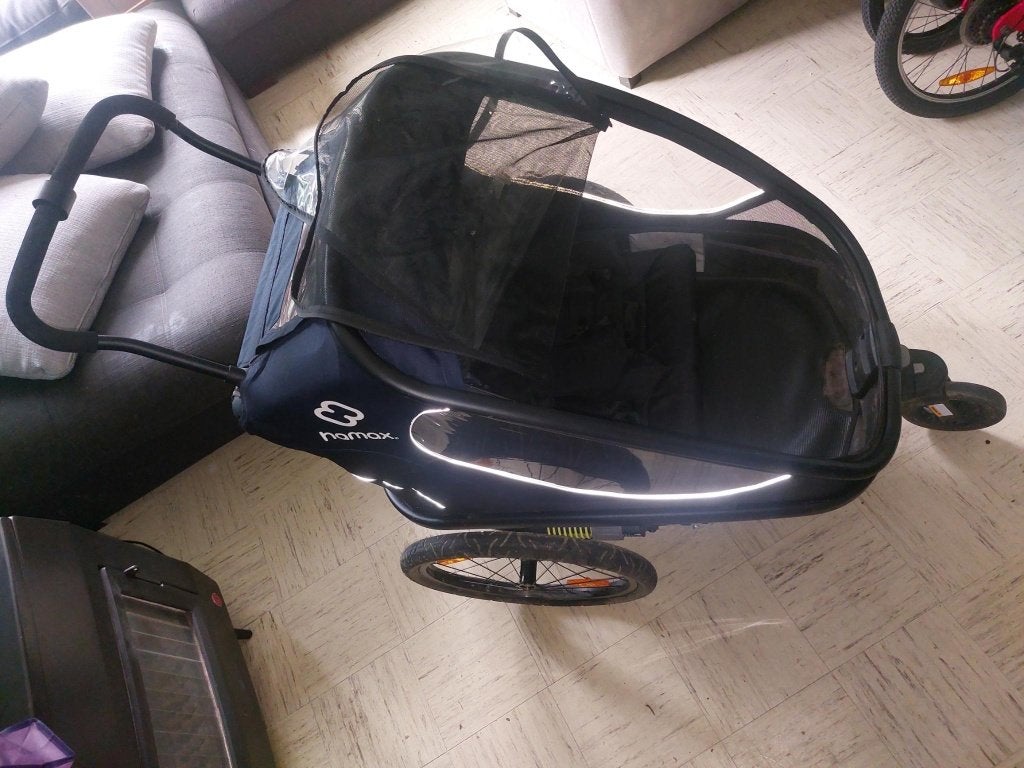 Remorque vélo enfants HAMAX, 20 à 40 kg, Enlèvement, Utilisé, Remorque pour enfant