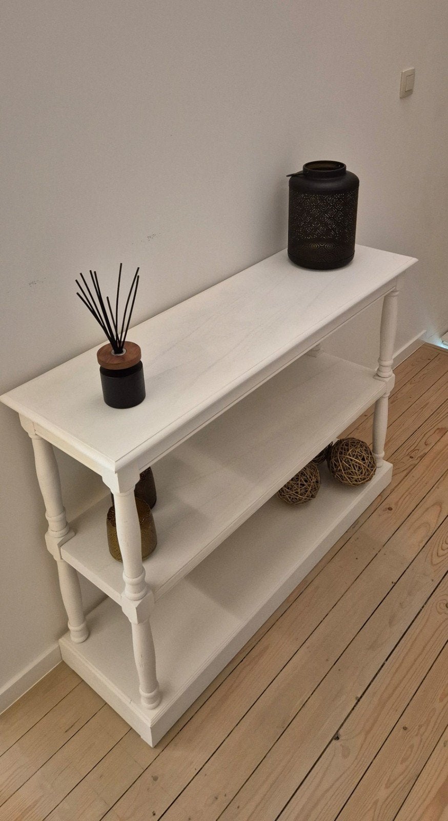 Landelijke sidetable / wandtafel (3 niveaus), Huis en Inrichting, Tafels | Sidetables, Ophalen