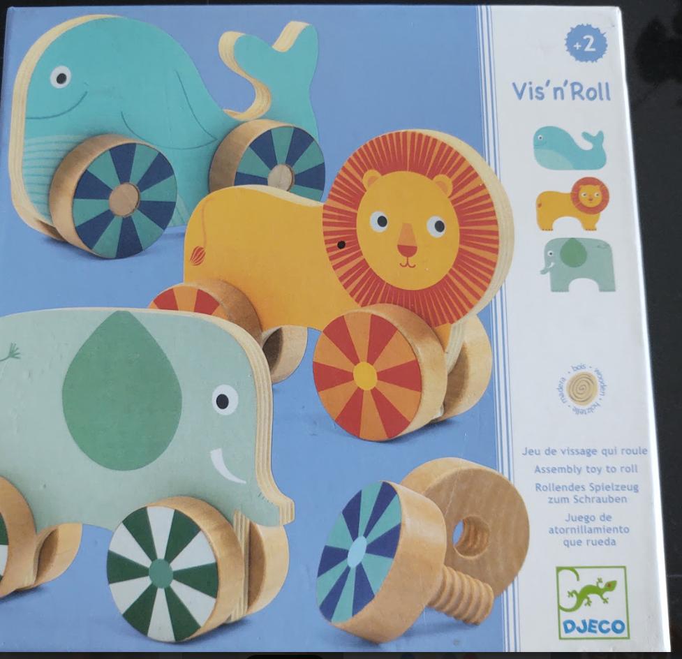 Djeco - vis 'n roll, Kinderen en Baby's, Speelgoed | Educatief en Creatief, Ophalen of Verzenden, Gebruikt, Bouwen
