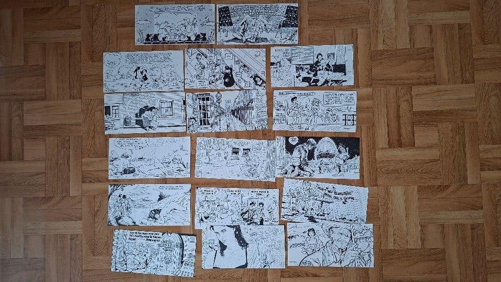 lot  cartes postales BD  kas merho leemans, Neuf, Plusieurs BD, Divers auteurs, Envoi