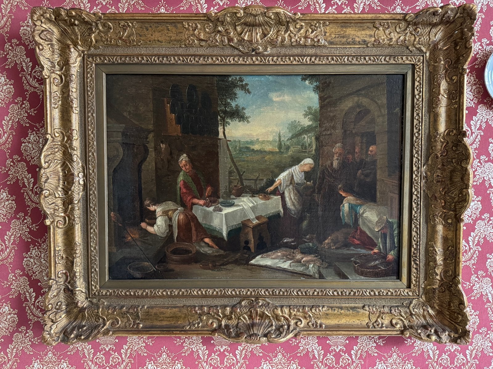 Groot klassiek schilderij - 18de-19de eeuws, Antiek en Kunst, Ophalen