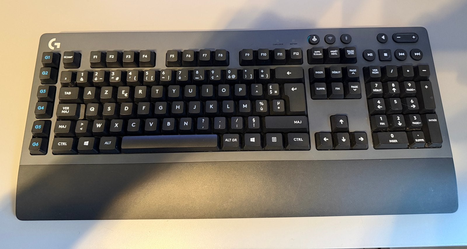 Logitech g613 draadloos gaming toetsenbord, Enlèvement, Comme neuf