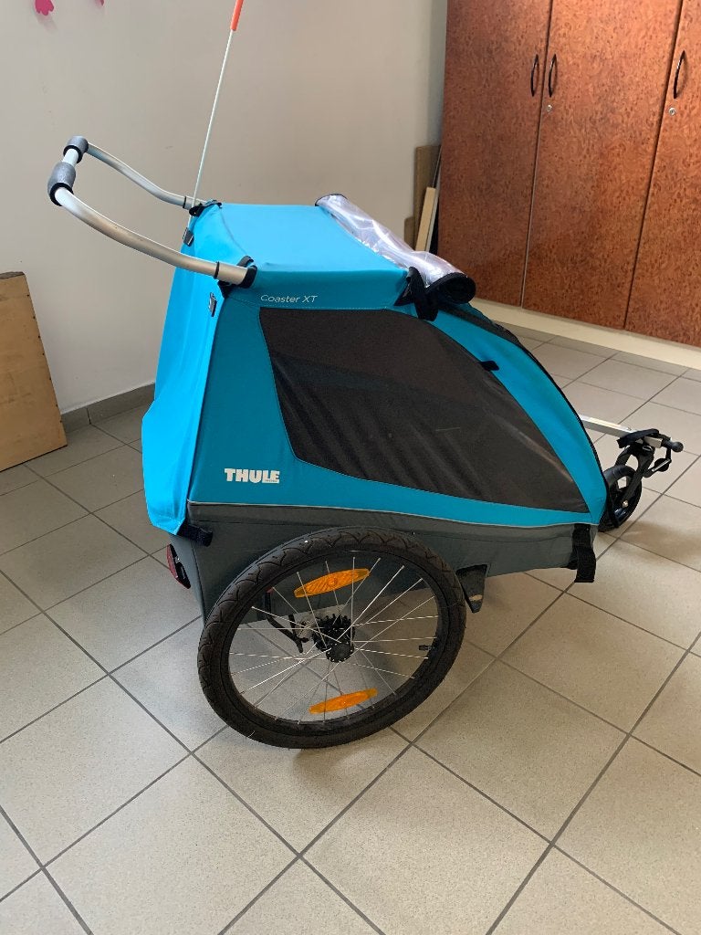 Fietskar Thule Coaster XT, Fietsen en Brommers, Ophalen, Zo goed als nieuw, Kinderkar, Thule