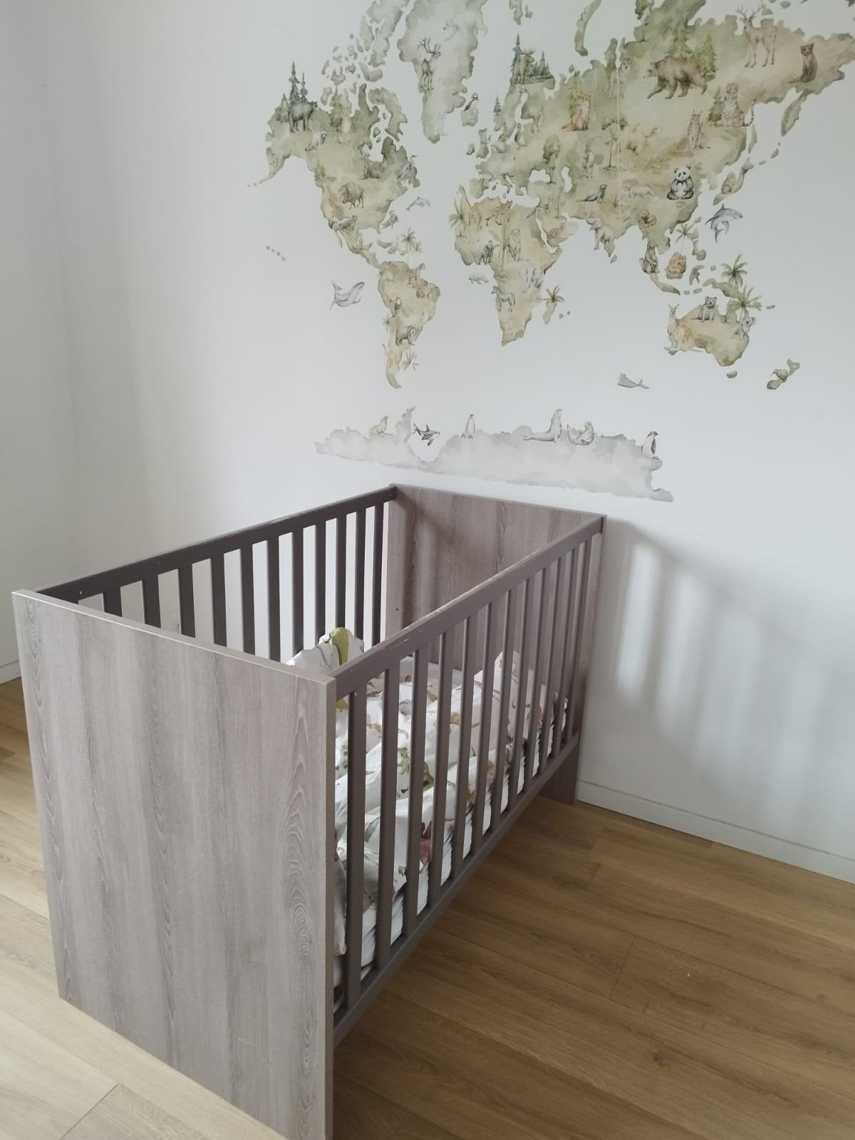 Kinderbedje met aerosleep matras en matrassen beschermer, Ophalen