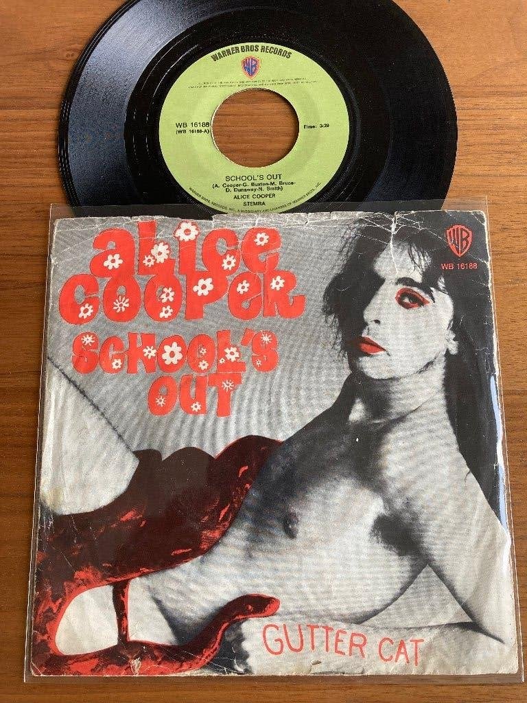 Alice Cooper – School's Out, Ophalen of Verzenden, 7 inch, Rock en Metal