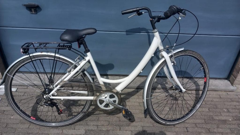 vélo blanc pour femme, Enlèvement, Utilisé, Frein sur jante, Vitesses