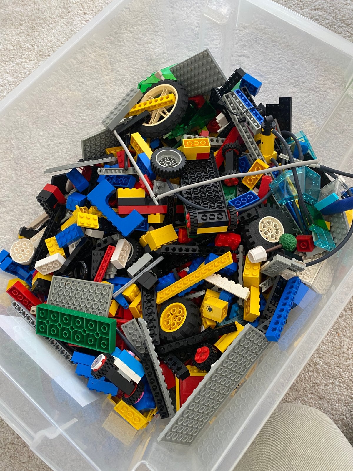 2 boxen vol lego, Ophalen, Zo goed als nieuw