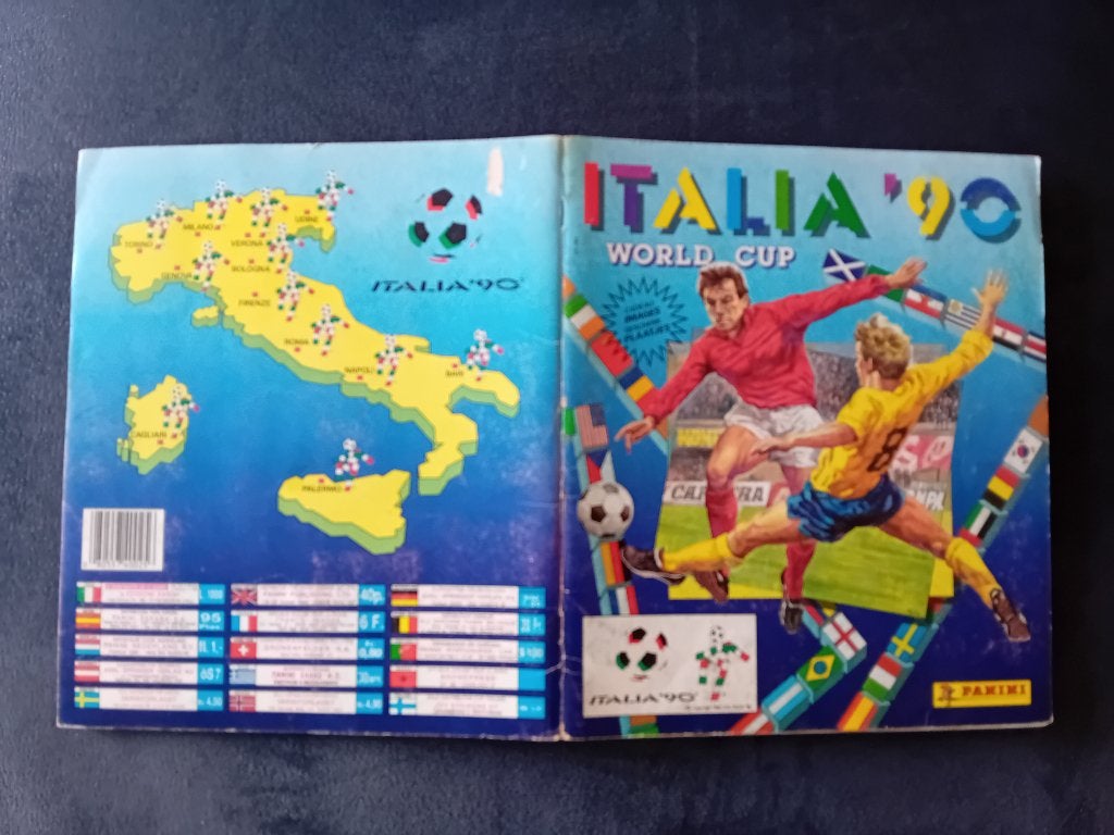 panini stickerboek WK Italië 90, Verzamelen, Ophalen of Verzenden, Zo goed als nieuw, Sport