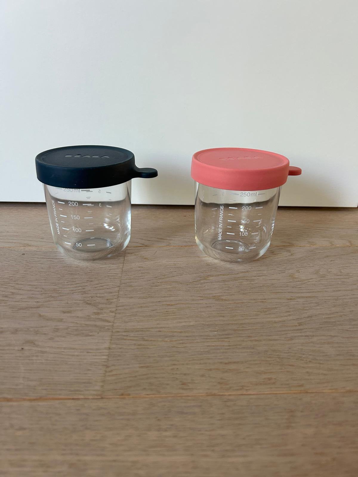 2 glazen maatbekers beaba 250 ml, Enlèvement ou Envoi, Neuf