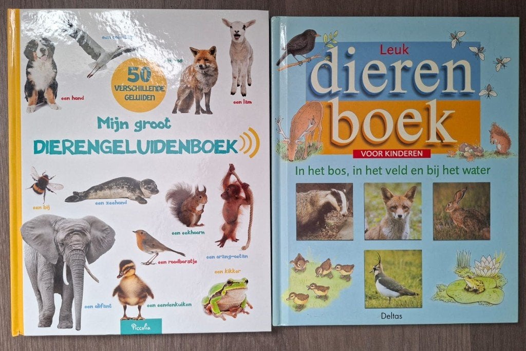 Dierenboek + Dierengeluidenboek (educatief), Livres, Animaux & Animaux domestiques, Enlèvement, Comme neuf