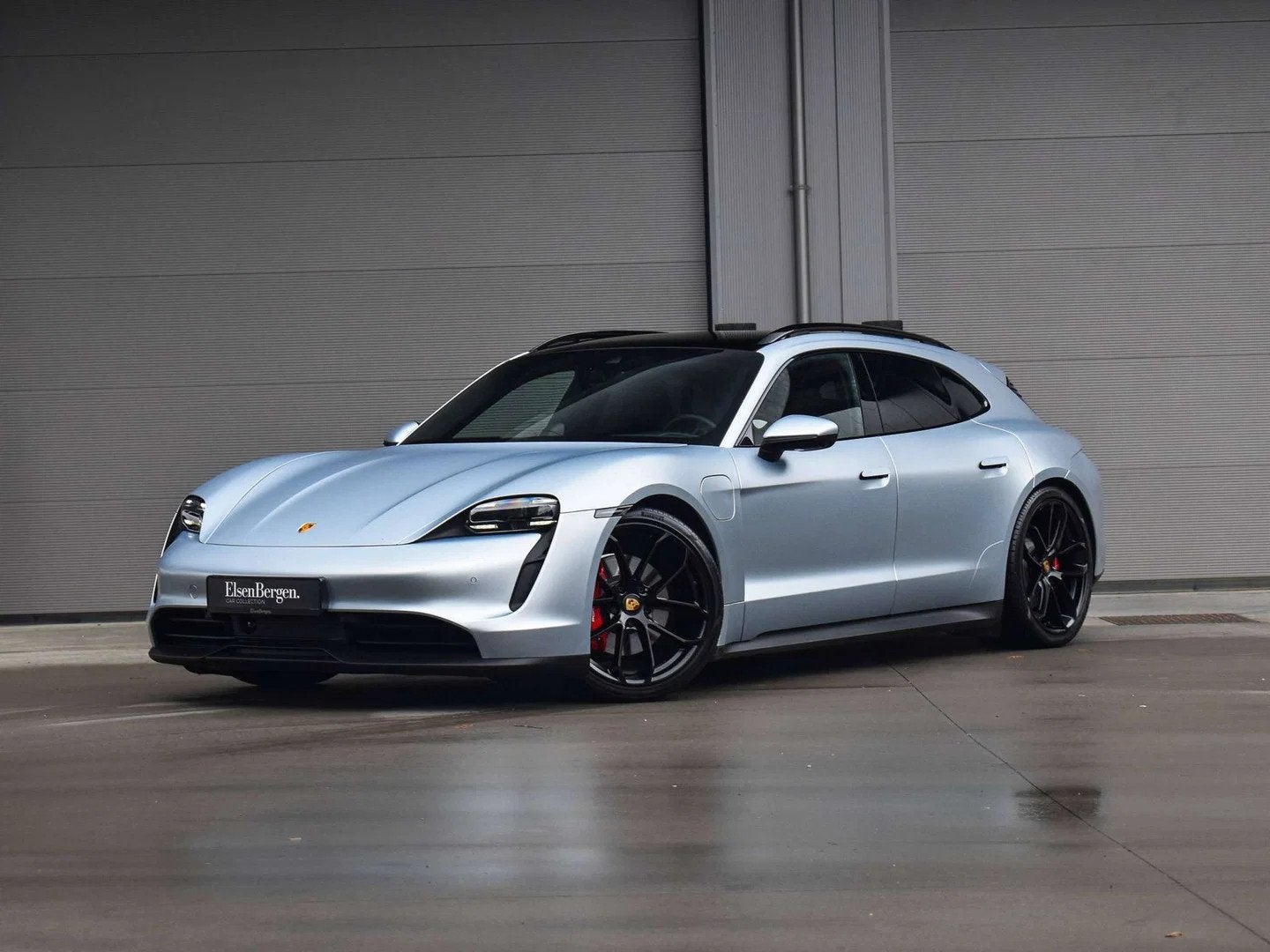 Porsche Taycan 4S Sport Turismo / Perf Battery / Ice Silver, Auto's, 4 zetels, Gebruikt, 435 pk, Zwart