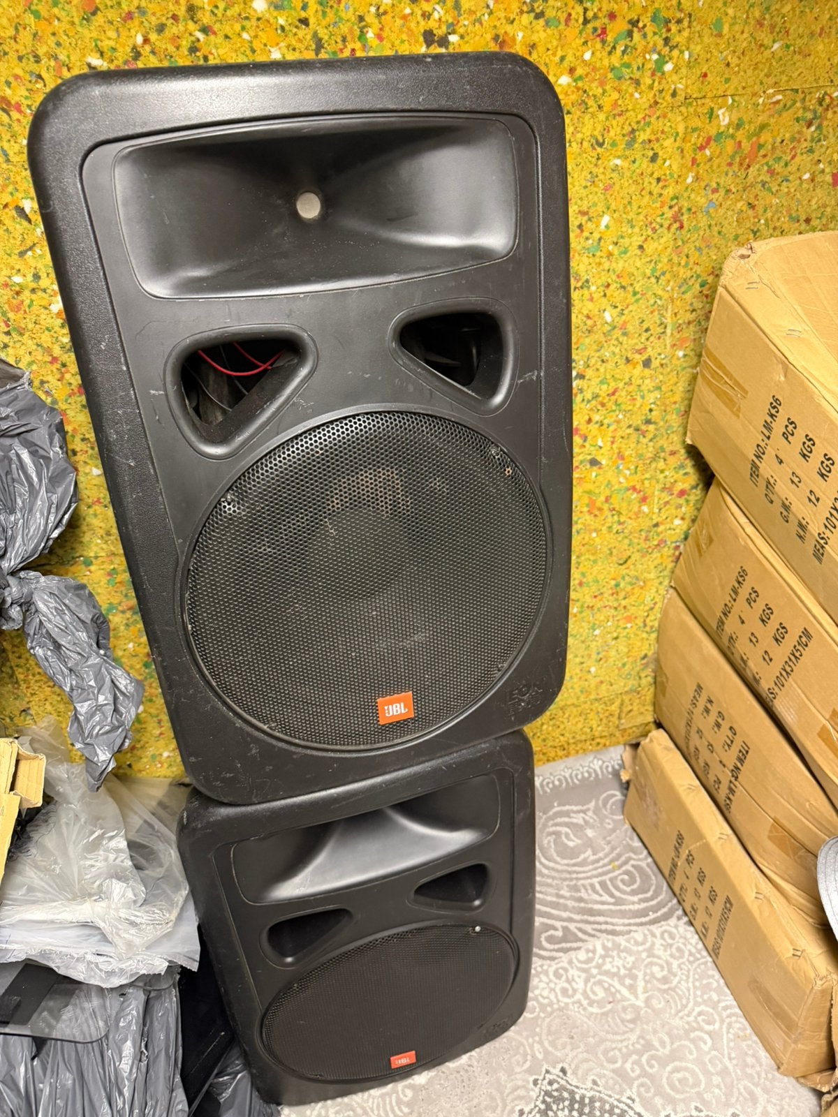 2 x Jbl eon 15, TV, Hi-fi & Vidéo, Enceintes, Comme neuf, JBL, Enlèvement