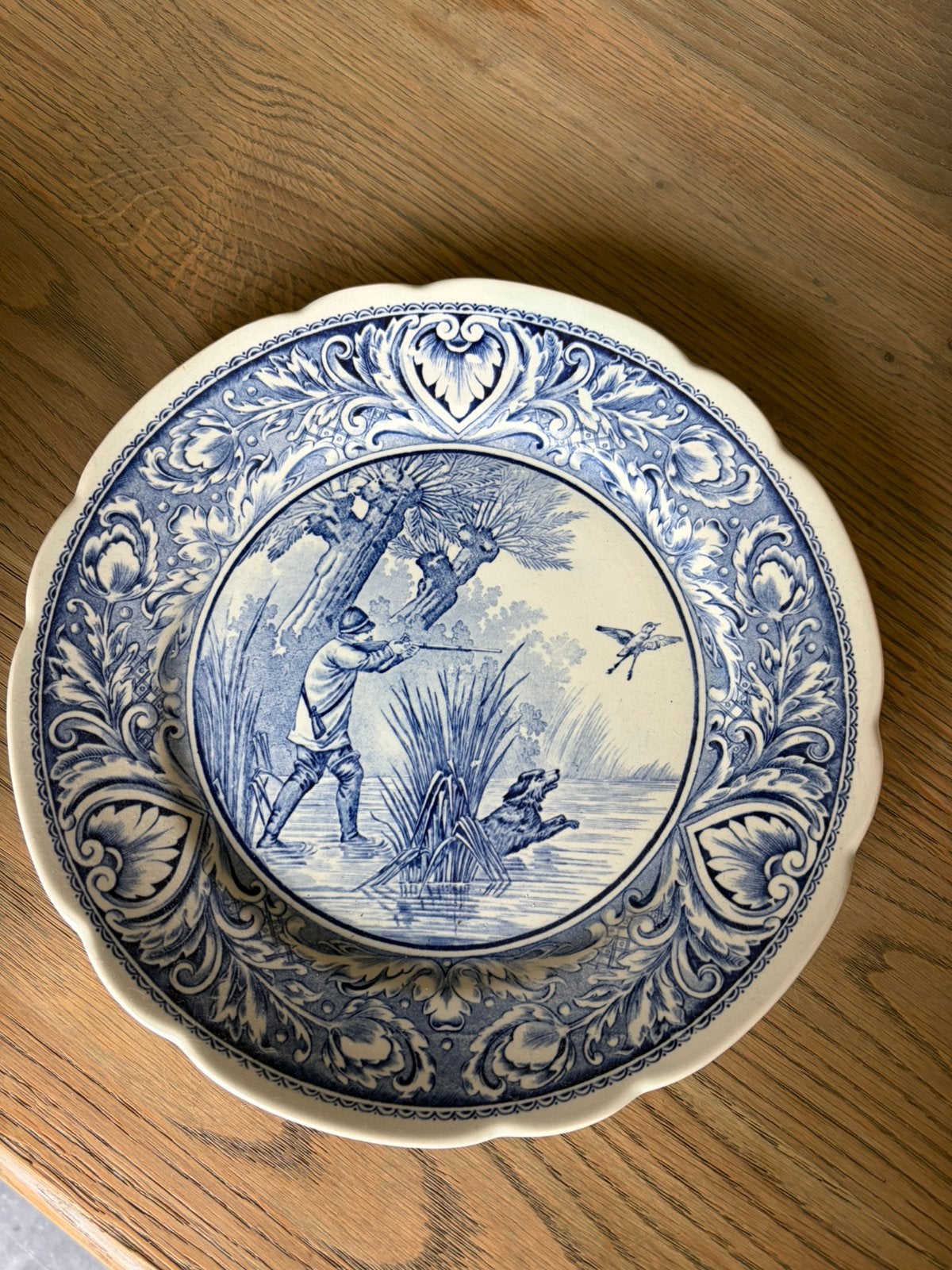 Bleu de Delft by Boch 4 assiettes, Antiquités & Art, Enlèvement