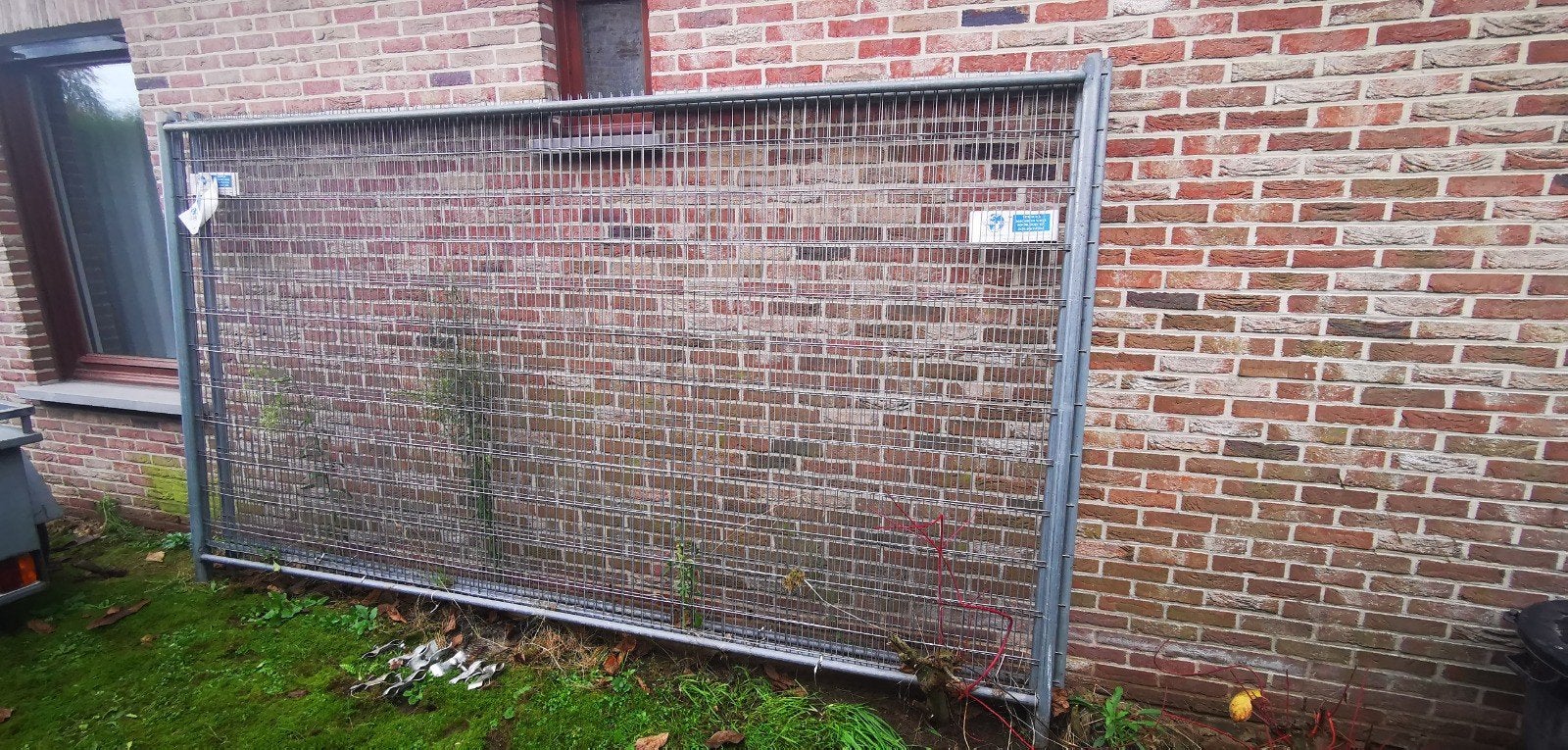 3X HEKWERKBAK of BOUWHEK GEGALVANISEERD van 2000mm hoogte 34, Ophalen
