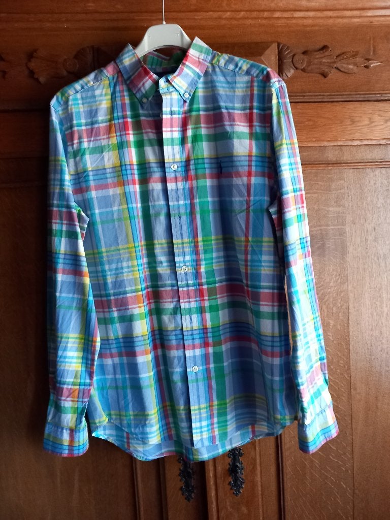 RALPH LAUREN - geruit hemd - maat 16 jaar, Verzenden, Zo goed als nieuw, Ralph Lauren