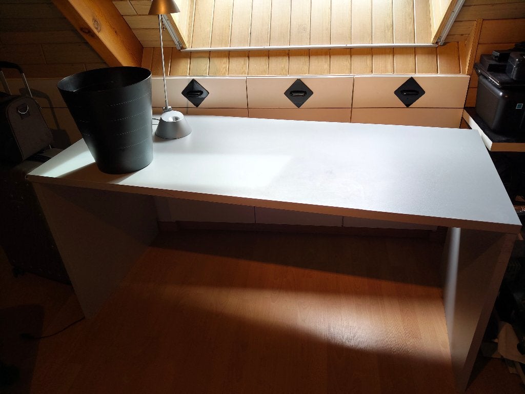 Bureelkap grijs 154B X 65D X 73H/ panelen 28mmdik, Ophalen, Zo goed als nieuw
