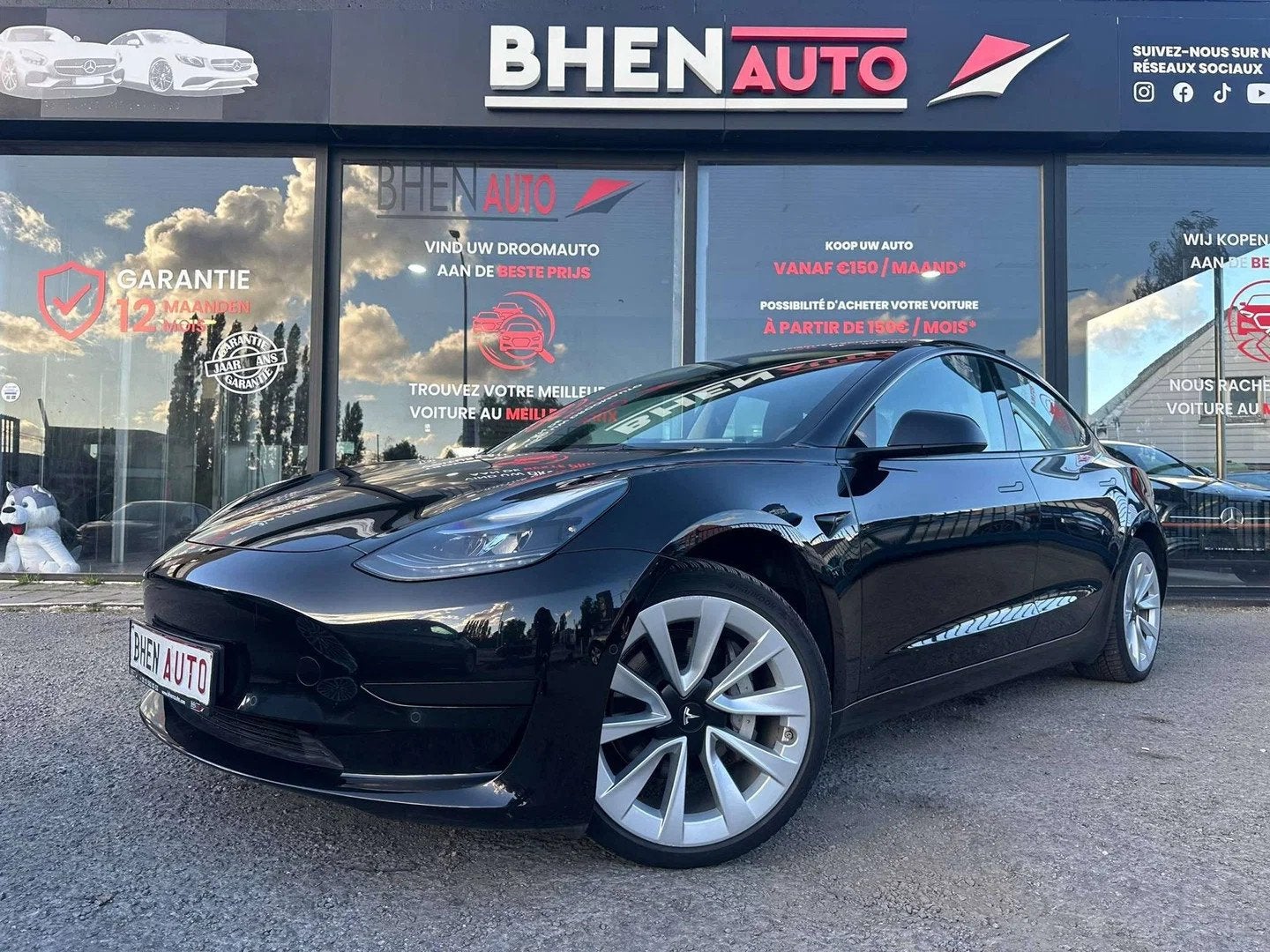 Tesla Model 3 498,61€ SANS INTERET ZONDER KOSTENModel 3 55, Autos, Cuir, Achat, 4 portes, Automatique