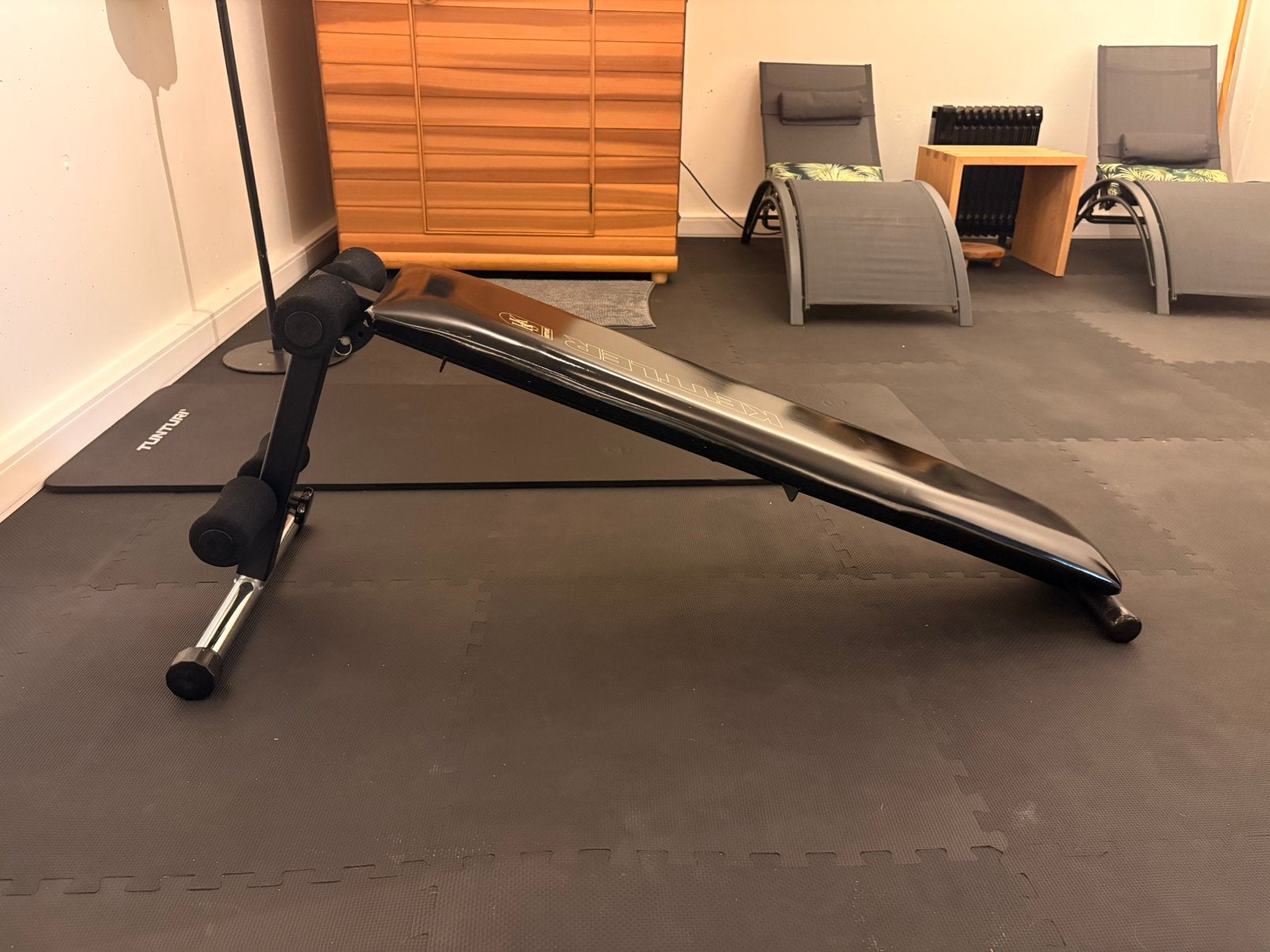 Fitness - Kettler sit up toestel, Jardin & Terrasse, Enlèvement, Comme neuf, Intérieur, Pliable