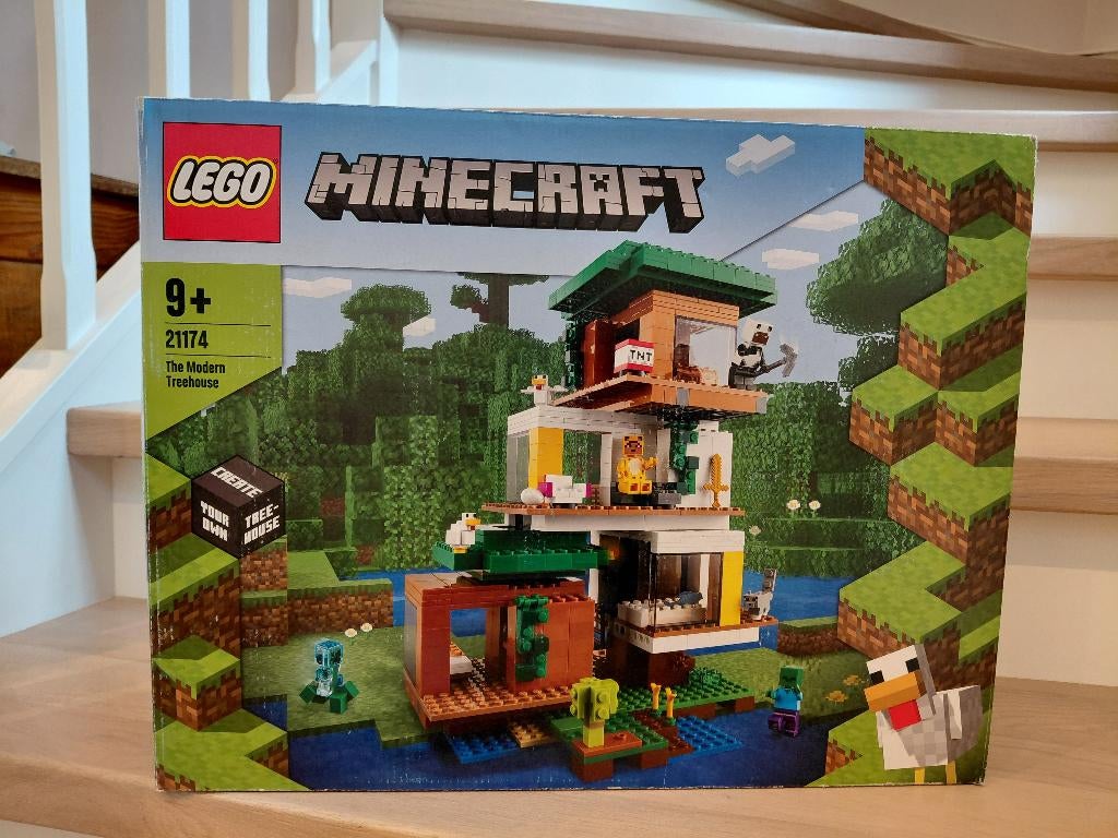 Lego Minecraft 21174 De moderne boomhut, Compleet, Minecraft, Lego, Ophalen of Verzenden