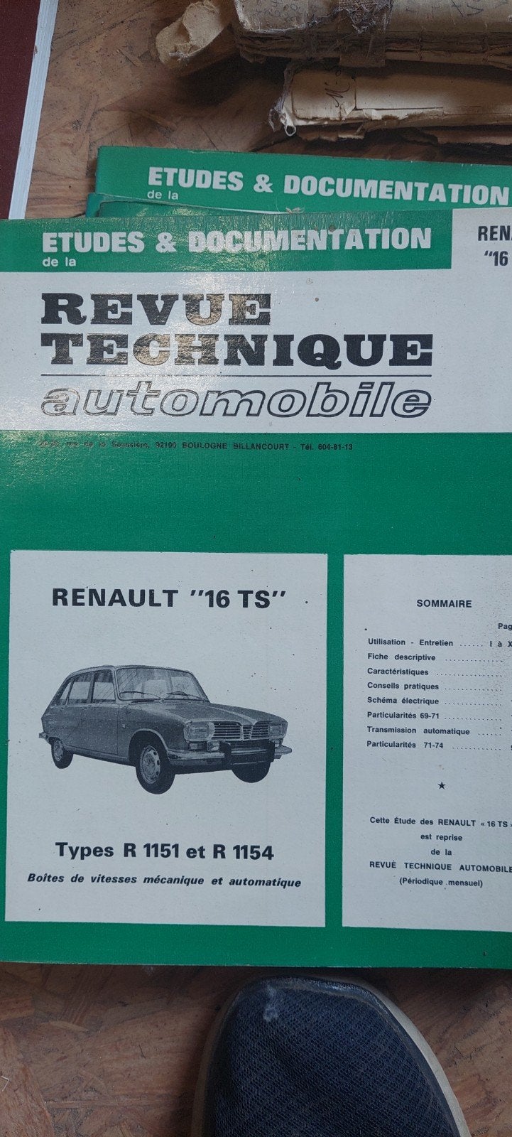 Renault 16 ts revue technique, Enlèvement ou Envoi