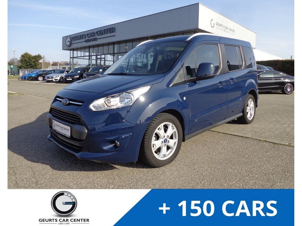 Ford Tourneo Connect 1.0 Ecoboost benzine 5 zitpl., Auto's, Blauw, https://public.car-pass.be/vhr/54d8560d-6694-4eaa-8c71-fa27080283f5