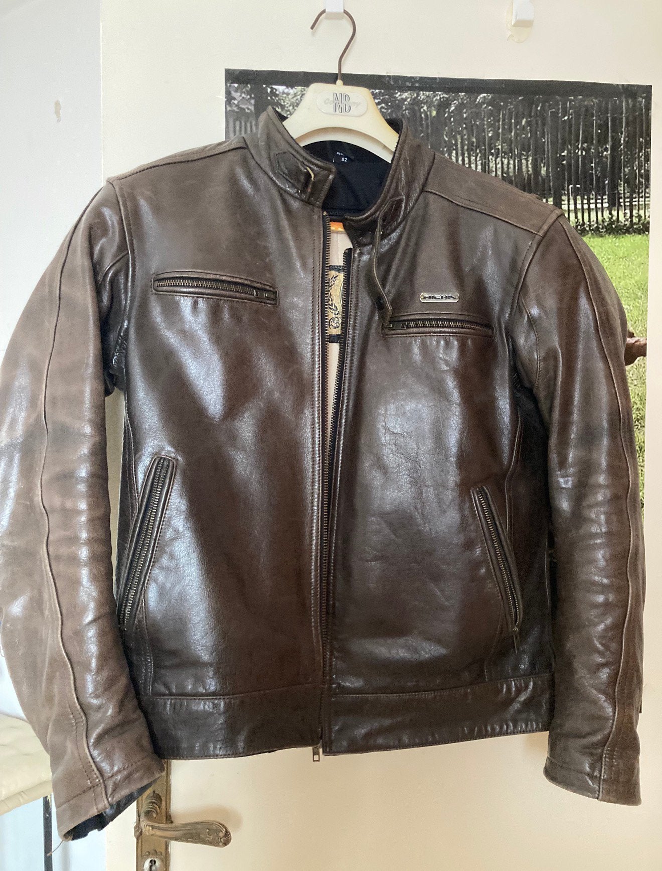 Motorjas, Motoren, Ophalen, Tweedehands, Heren, Jas | leer